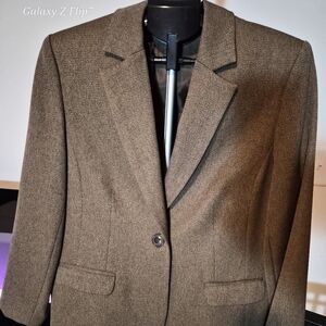 Karen Scott Petite Professional Blazer - Brown - Size 16P